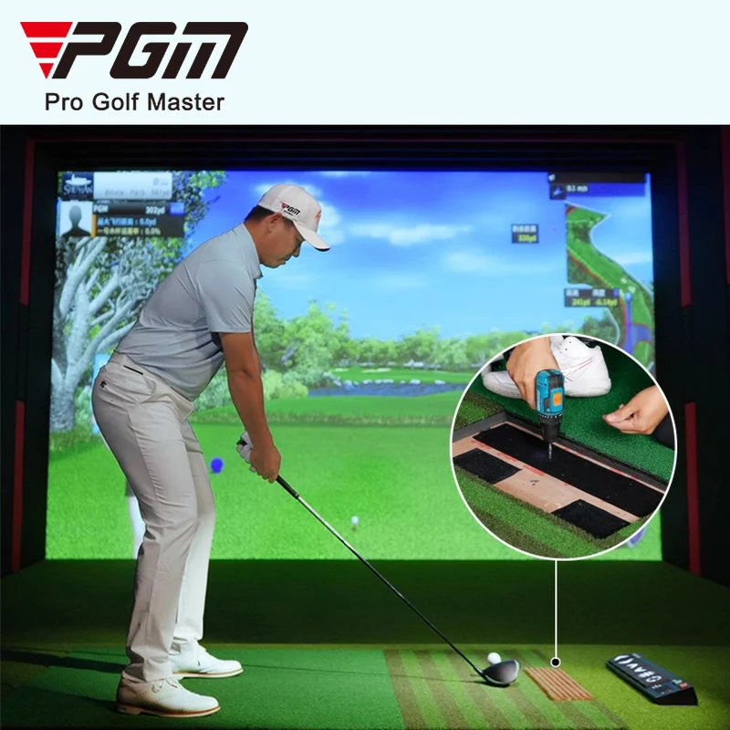 PGM Portable mobile outdoor golf simulator house home commercial display golf simulator room