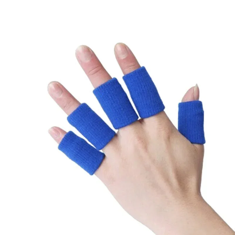 5Pcs/Set Basketball Finger Sleeves Stretchy Hand Guards Protector Braces Protective Gear Sport Finger Cover Relieving Pain