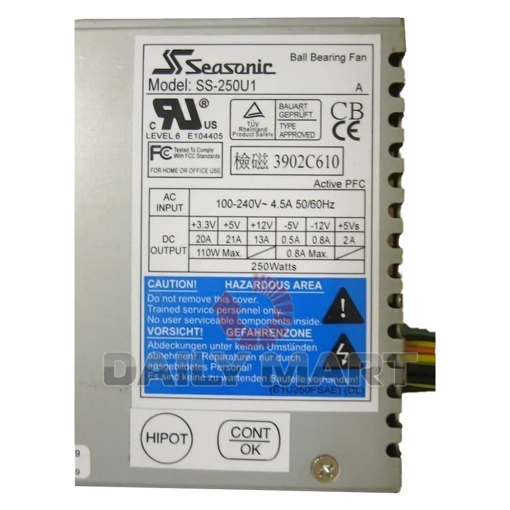 Quarterly SS-250U1 server power supply 250W-