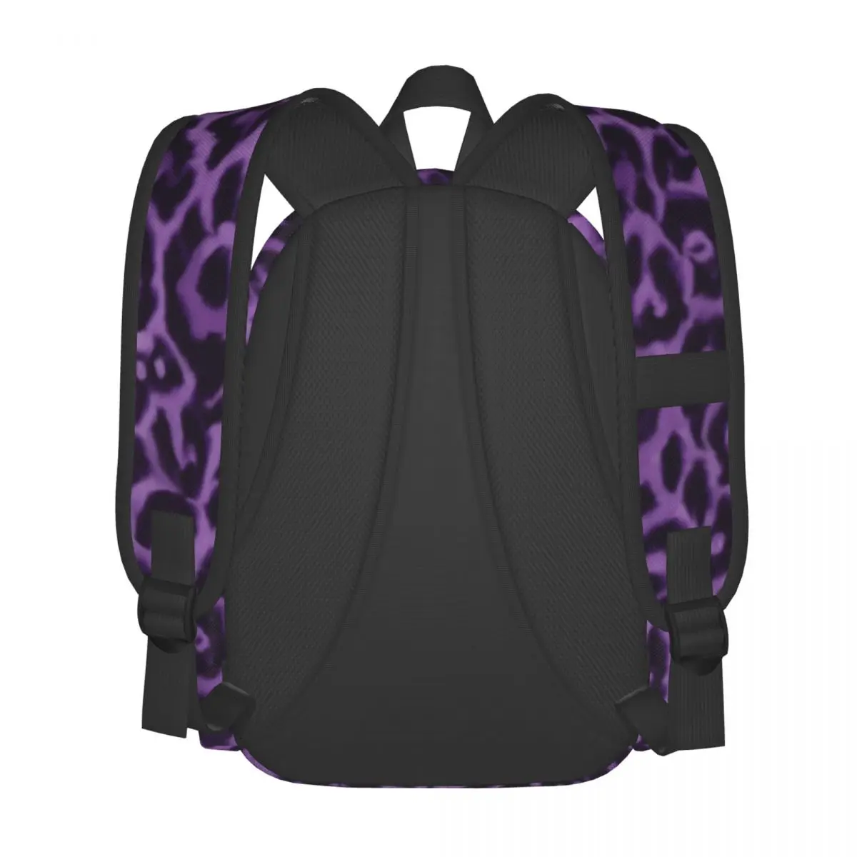 Purple Leopard Backpack Animal Print University Backpacks Girl Kawaii School Bags Design Soft Rucksack