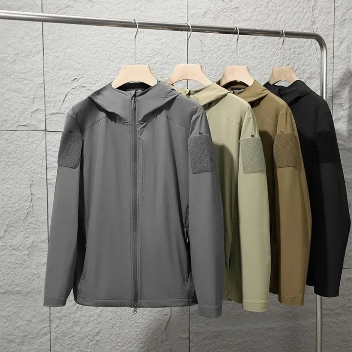 Military Version Outdoor Men's Summer Waterproof Sunscreen Outdoor Ultra-thin Hooded Sunscreen Skin Clothing