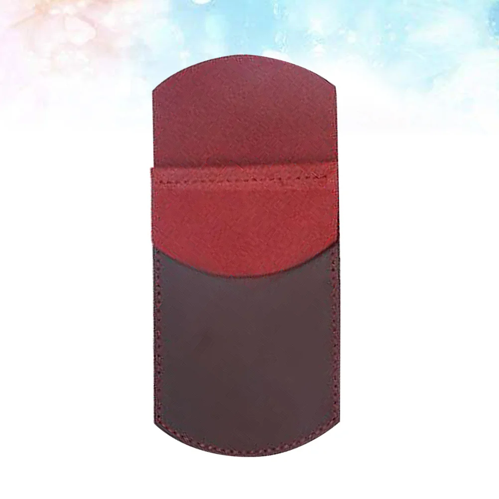 Pen Case Wine Red Vintage Design Hand Stitched Holder For Pens Pencil Organizer Luxury Pen Pouch
