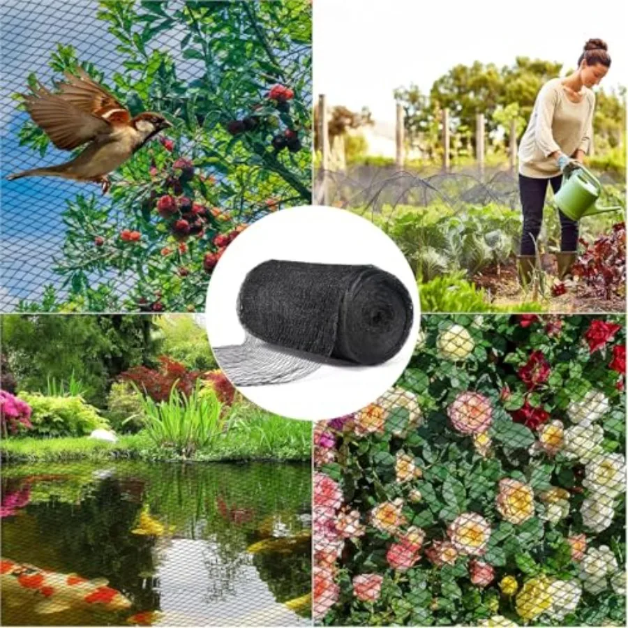 شبكة بركة 10 × 10 أقدام لبرك كوي وحمامات الحديقة غطاء شبكي ناعم لمنع الأوراق والحطام يحمي الأسماك من الطيور و #6