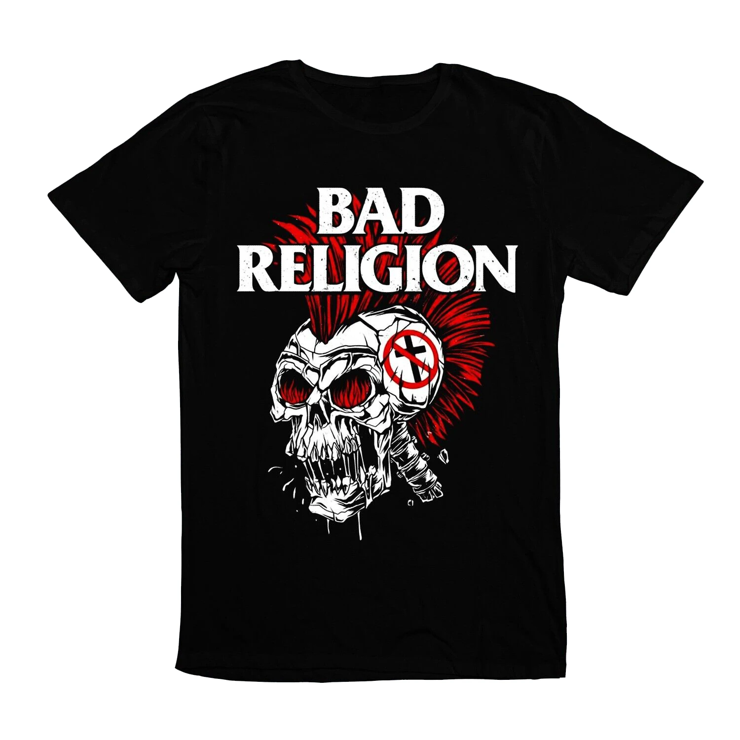 Camiseta de banda Punk para hombre, camiseta americana de Rock n\'roll, mala religión