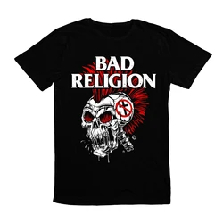 Camiseta de banda Punk para hombre, camiseta americana de Rock n'roll, mala religión