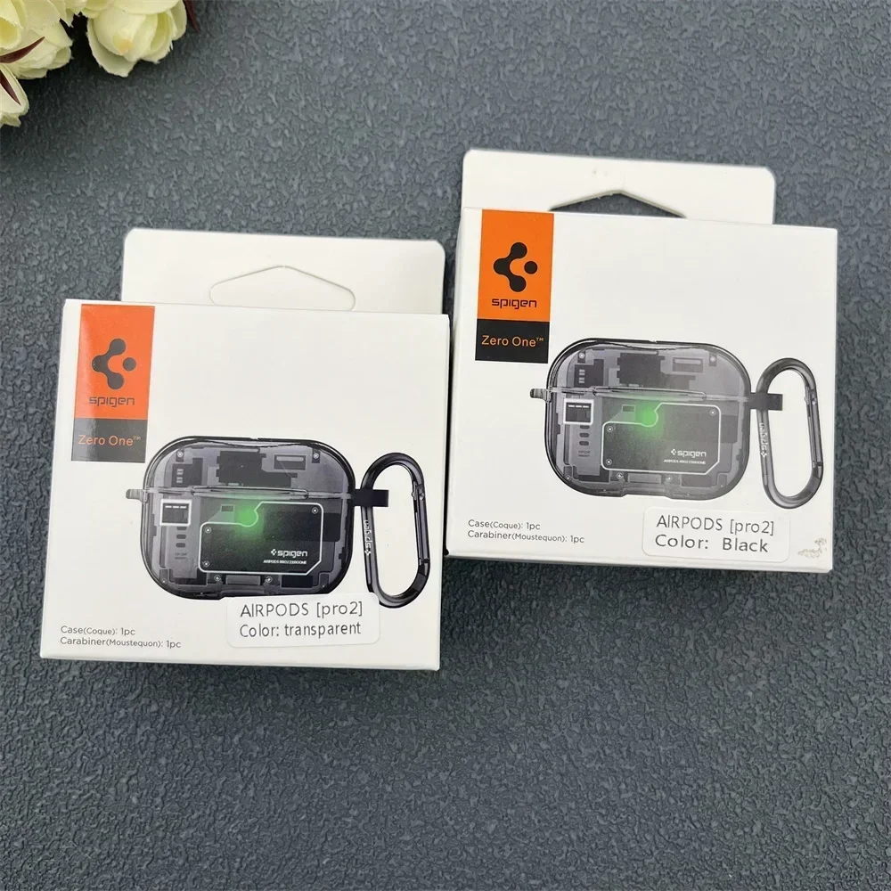 Новая технология Spigen Zero One, внешний вид наушников, подходит для Airpods 3 Airpods Pro 2/1, защитный чехол с карабином