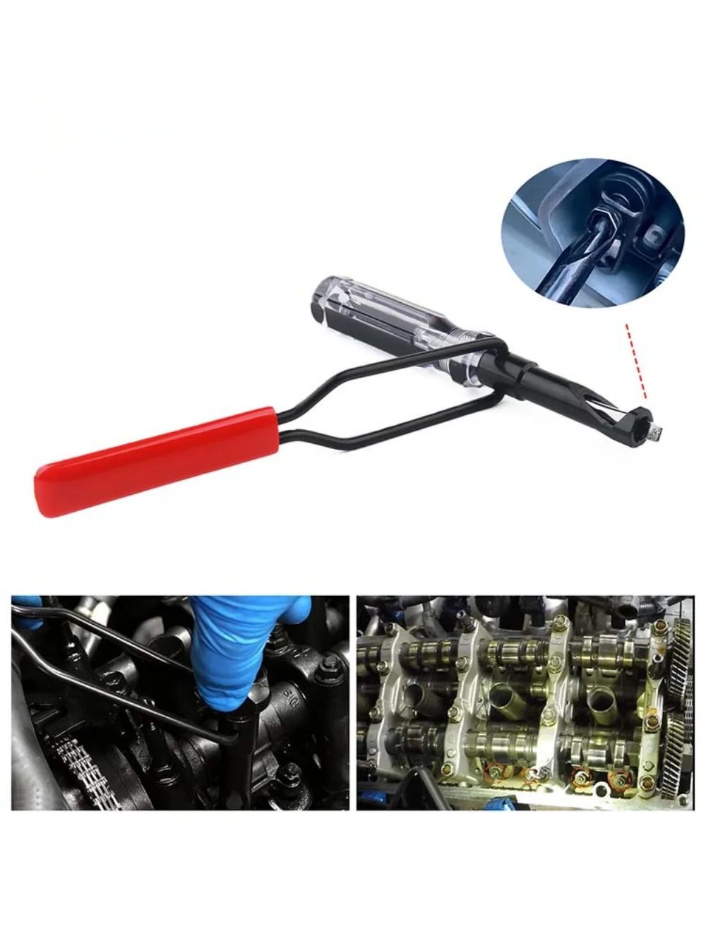 

Инструмент для обслуживания автомобиля 10 мм, инструмент для регулировки клапана концевой гайки, шлифовальный и притирочный инструмент для шлицевого клапана, гайки с отрезанным окном