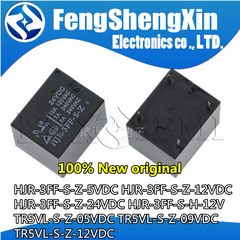 

10pcs HJR-3FF-S-Z-5VDC HJR-3FF-S-Z-12VDC HJR-3FF-S-Z-24VDC HJR-3FF-S-H-12V TR5VL-S-Z-05VDC TR5VL-S-Z-09VDC TR5VL-S-Z-12VDC Relay