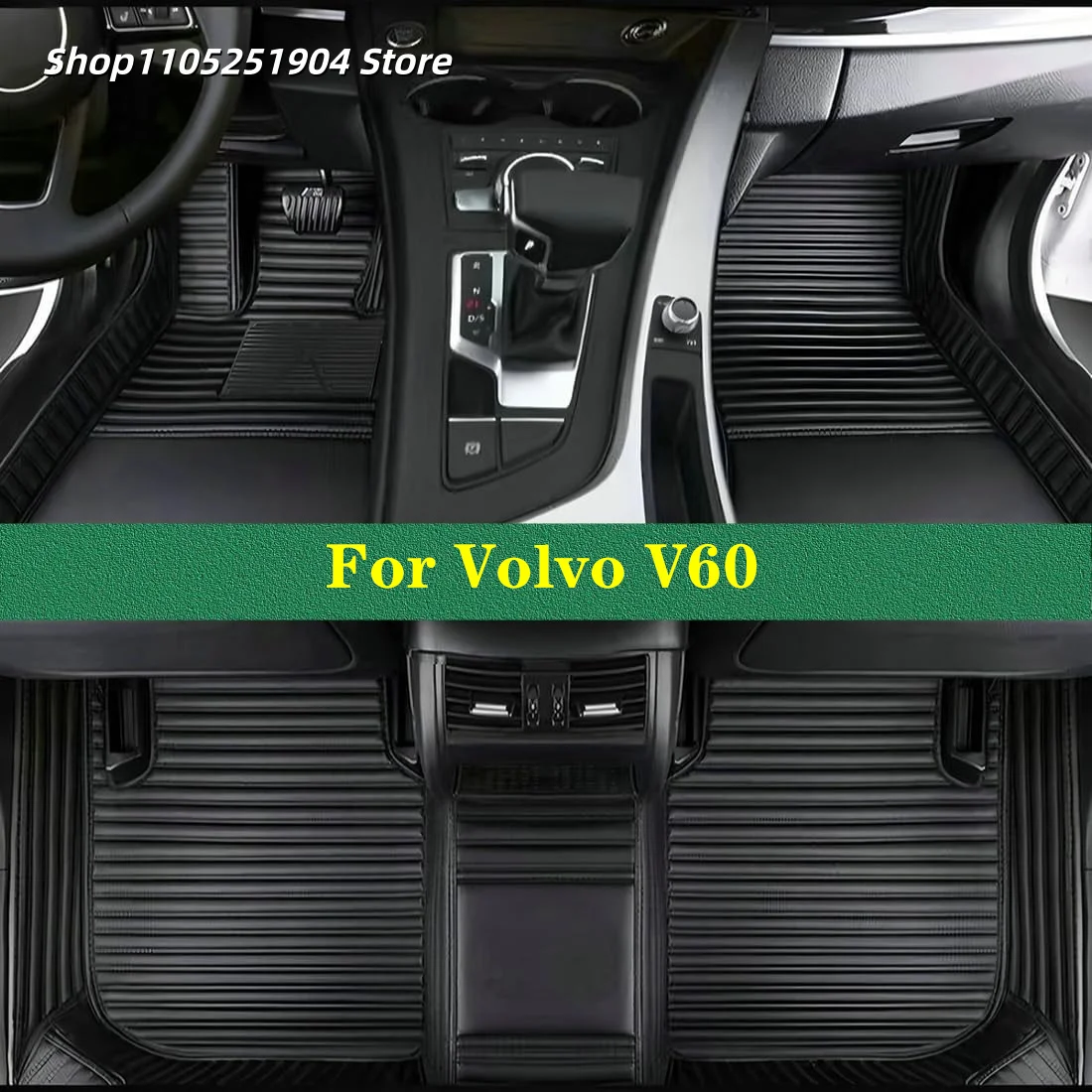 

Custom Auto Carpets Car Floor Mats For Volvo V60 2019 2020 2021 2022 2023 2024 Car Mat Interior Accessories