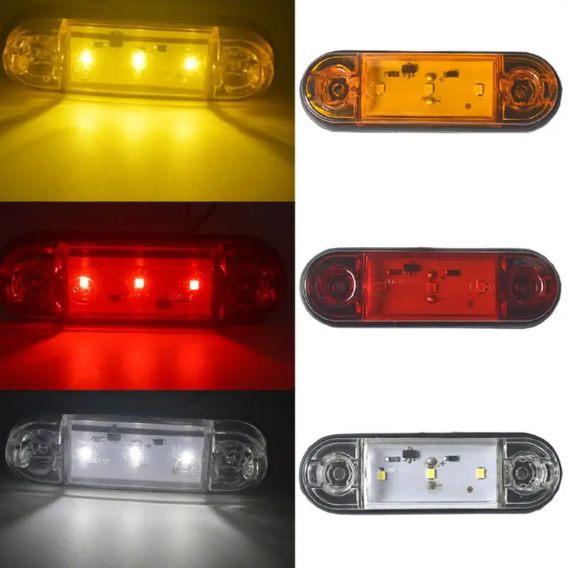 LED Side Lights For Truck Waterproof Marker Side Lights LED Enhanced Night Driving Safety Vehicle Rear Light For SUV Trailers