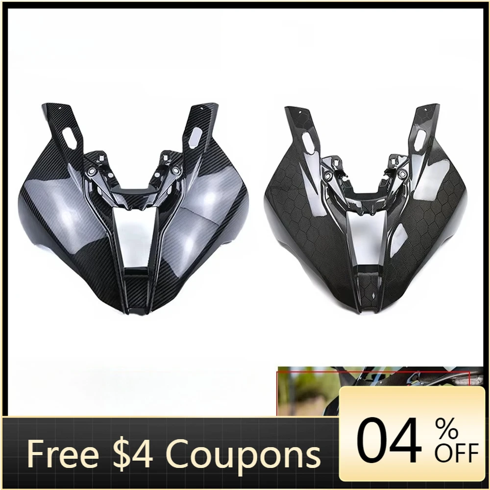 

STLF STLF AKOSO 100% 3K Dry Carbon Fiber Motorcycle Headlight Nose Cowl Front Fairing for S1000RR M1000R HP4 2019-2024