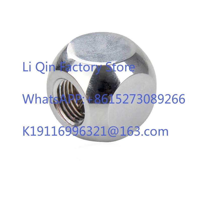 Spherical Tee G1/4 Threaded Interface Water Cooled Computer DIY Split Water Cooled Hard Tube Fittings Silver/Black