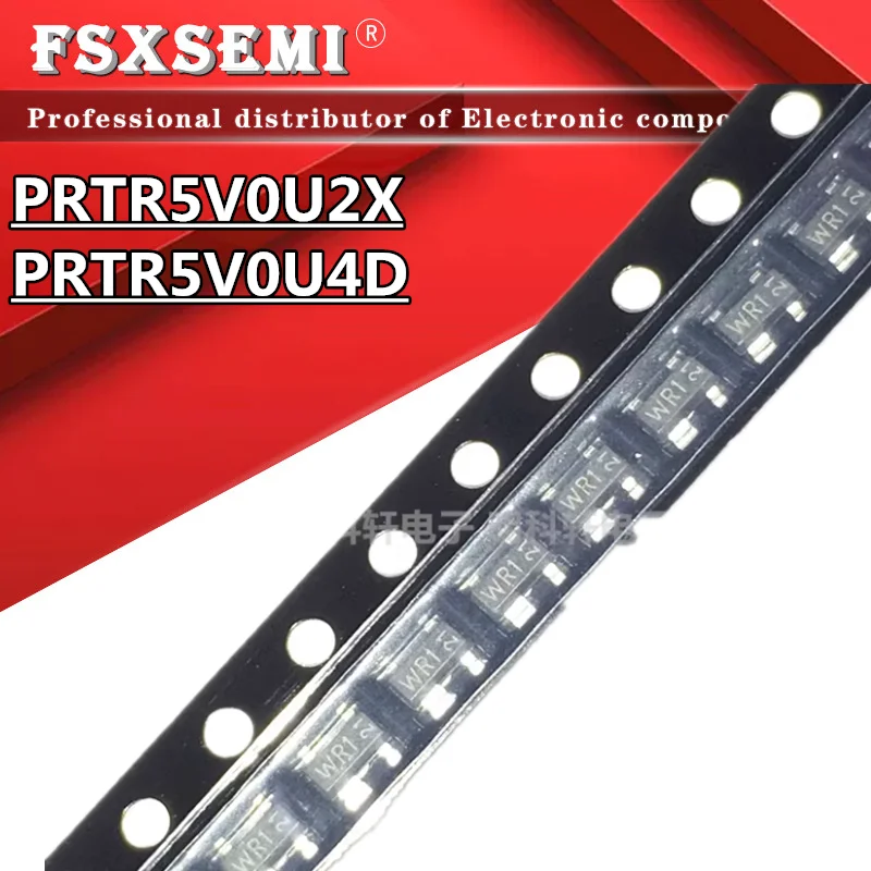 

10pcs PRTR5V0U2X WR1 PRTR5V0U4D 4D ESD diode