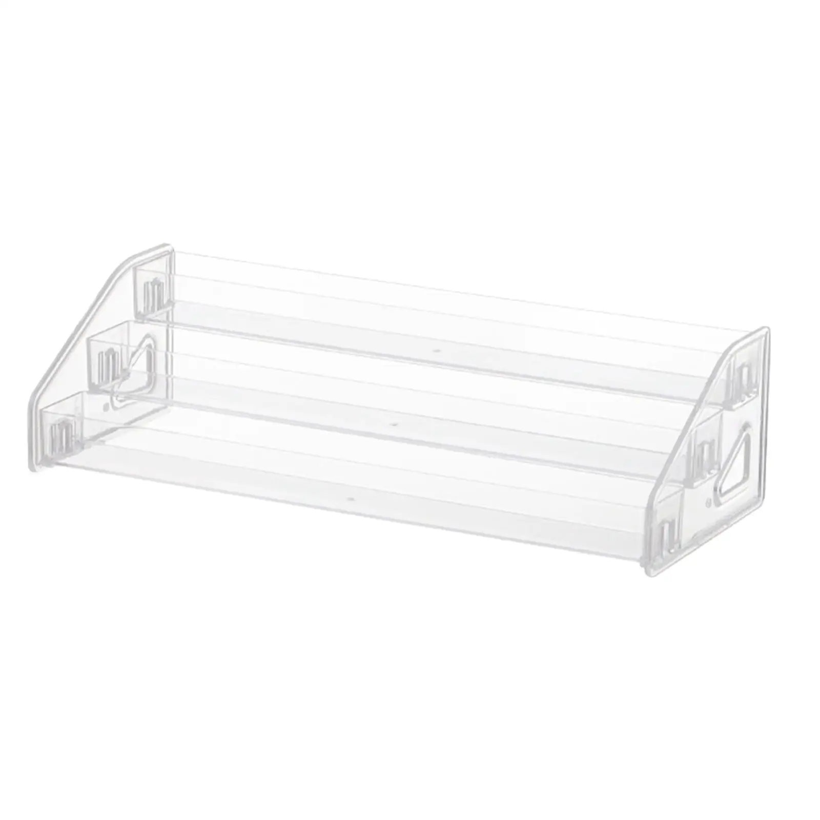Clear Acrylic Nail Polish Storage Rack 4 Tier Stepped Display Stand for Cosmetic Bottles Essential Oils Makeup Organizer