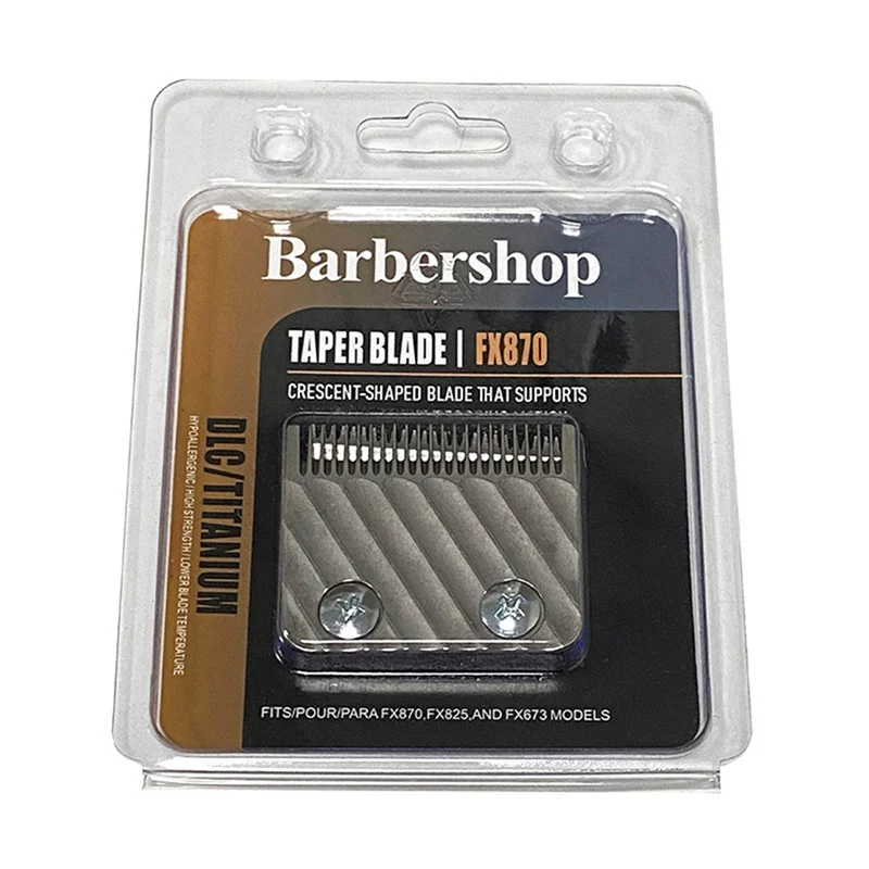 Lama a cuneo per Barberologia BabylissPRO Sostituzione per lame per clipper FX870/FXF880/FX810/FX825/FX673N Oro