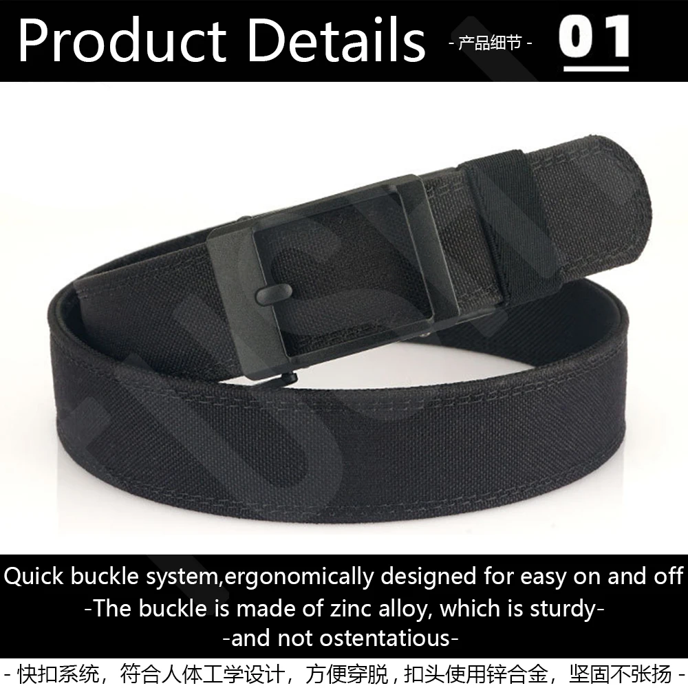 TUSHI Armee Taktische Gürtel Quick Release Military Airsoft Training Molle Gürtel Outdoor Schießen Wandern Jagd Sport Gürtel – Detail 11