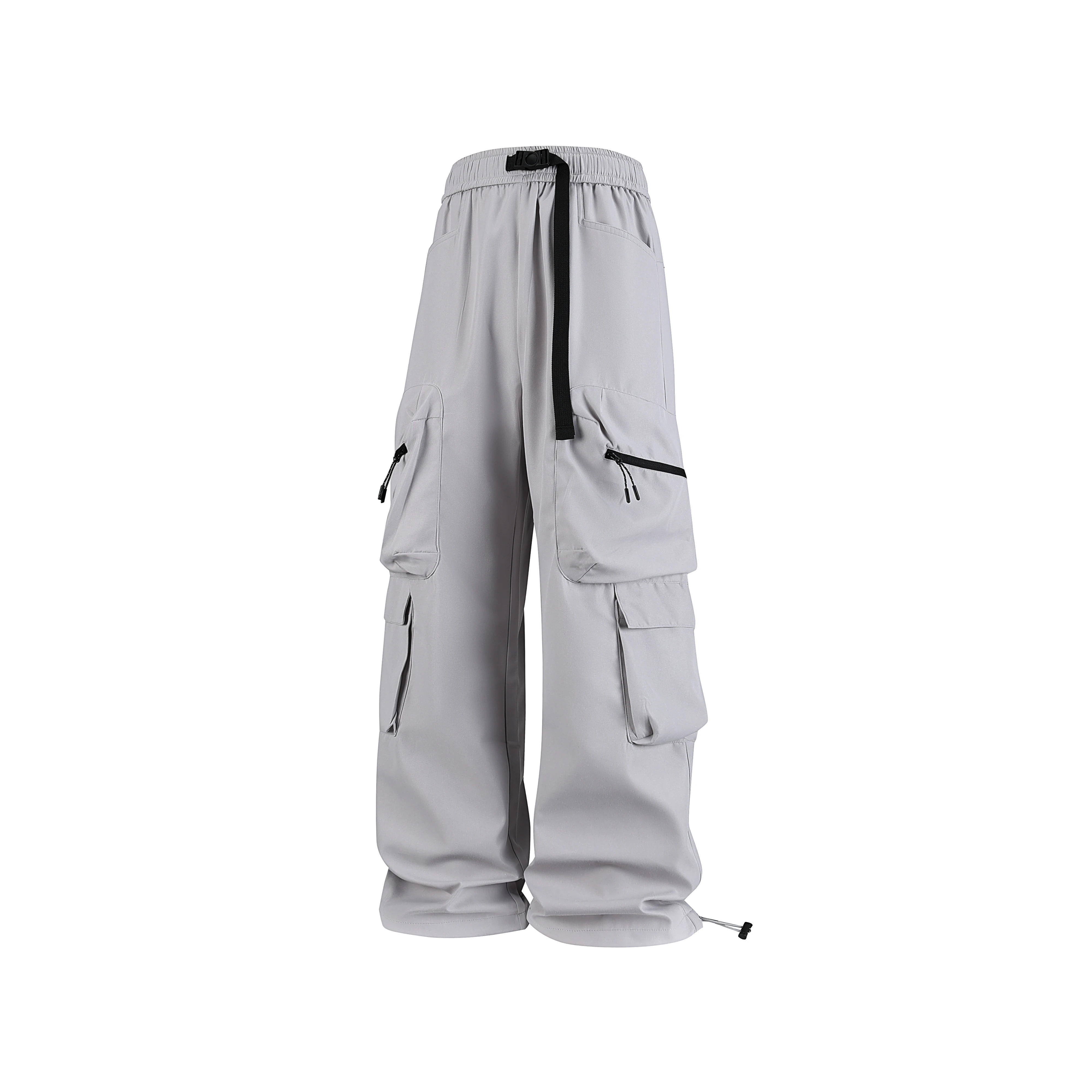Calças de trabalho de primavera e verão para homens, calças de trabalho soltas, duráveis e com vários bolsos, calças casuais