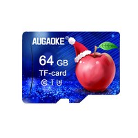 AUGAOKE Memory Card 64GB A1 U3 Class10 for Cell Phone Car Device Computer Monitor SD Card 64GB TF Card