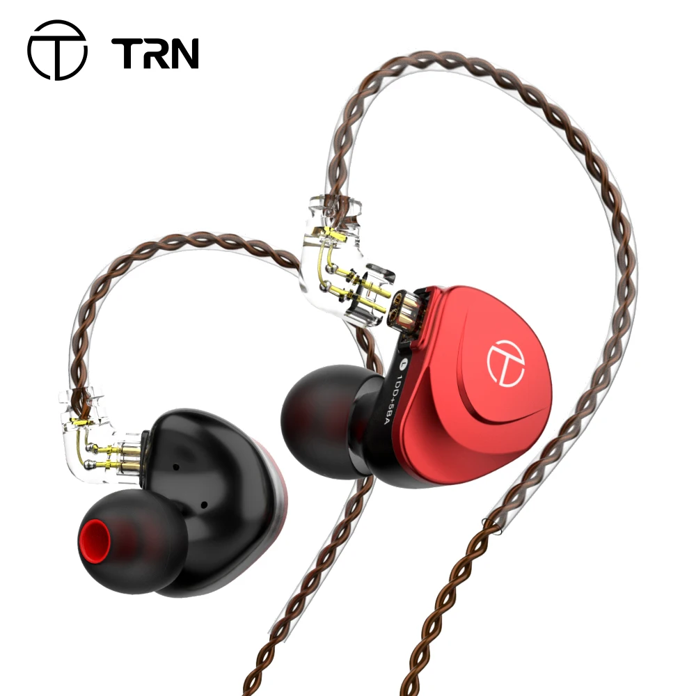 

TRN V90S OCC Pure Copper Cable 5BA+1DD Metal Headset Hybrid HIFI Bass Earbuds In Ear Monitor Noise Cancelling Earphones