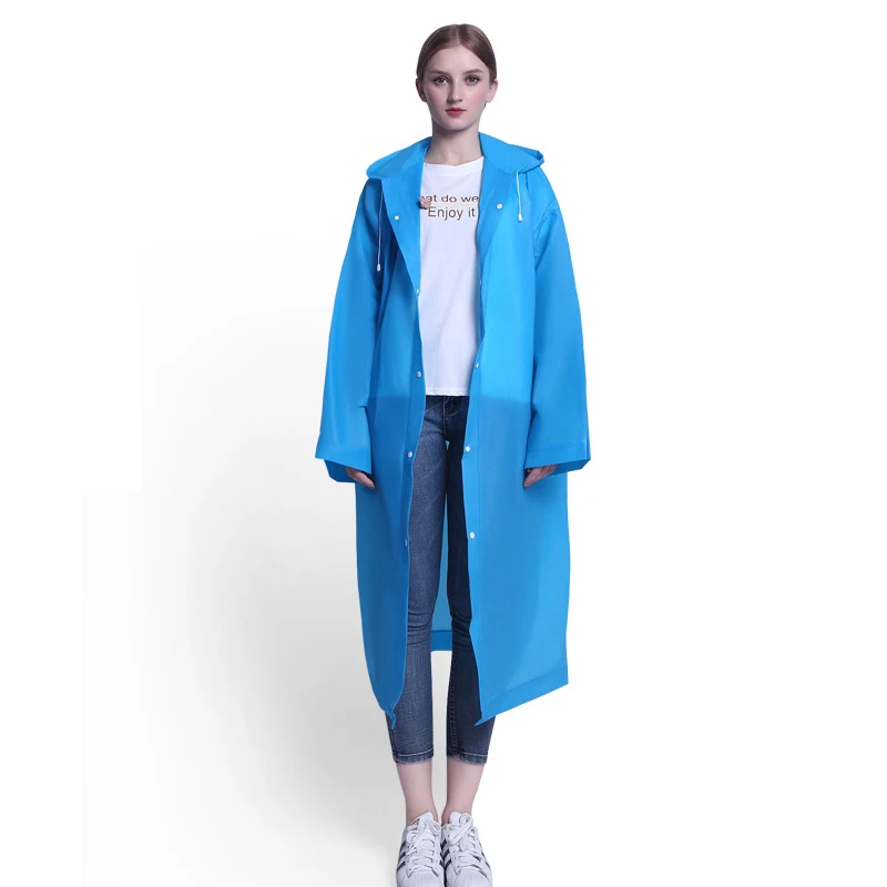 Regenmantel, verdickt, transparent, für Erwachsene, Herren und Damen, EVA-Regenmantel, Einweg-Poncho, Driften, Reisen, Outdoor-Produkte – Detail 5