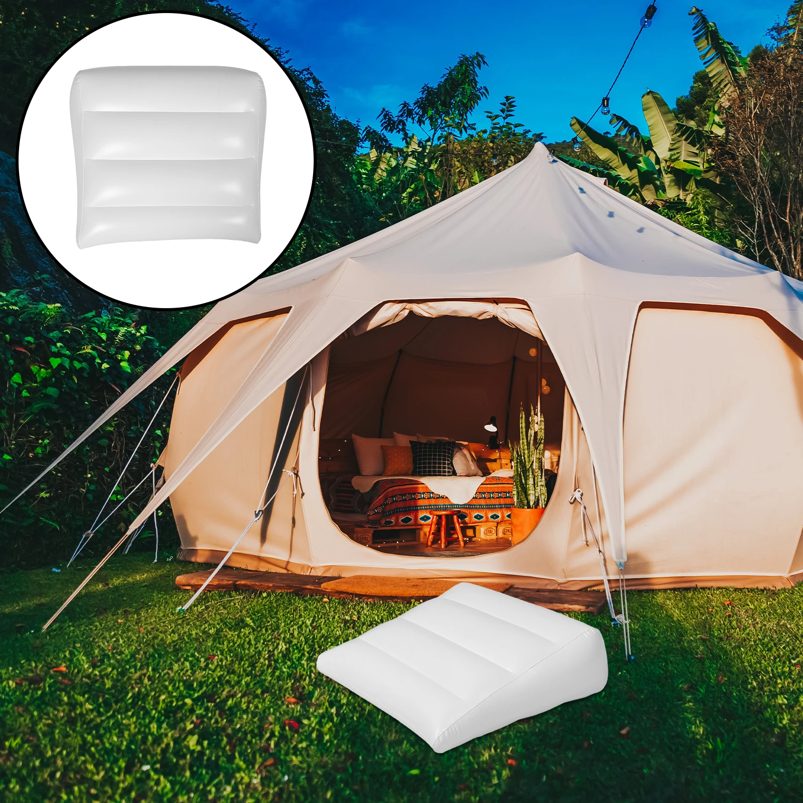 

Outdoor Inflatable Foot Cushion Camping Pillow for Leg Massage Body Positioners Pvc Sleeping Pillows