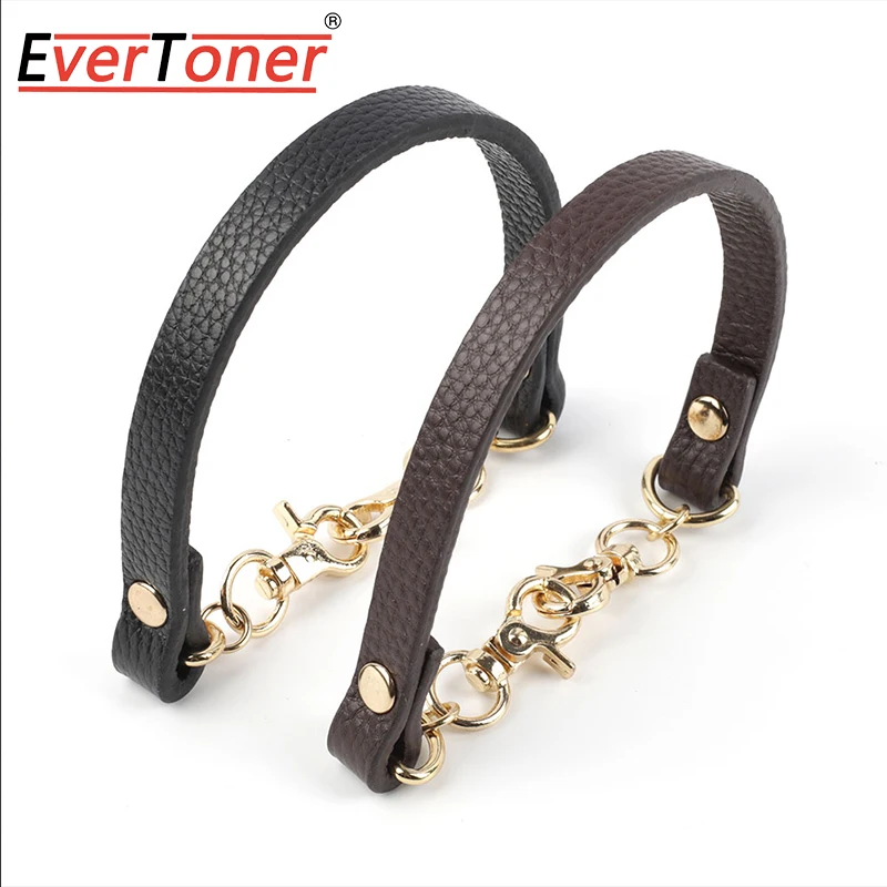 EverToner  Leather Women Handbag Handle Short Bag Strap Useful Replaceable Simple Lychee Pattern Wide Shoulder Strap