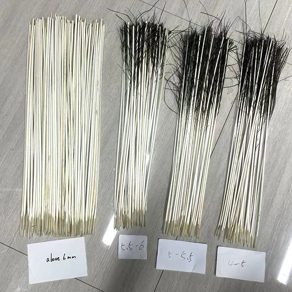 Wholesale 1000pcs Peacock Feather Stick for Fishing pole Buoy Feather rod big diameter 4.5-6.5mm stalks on floats