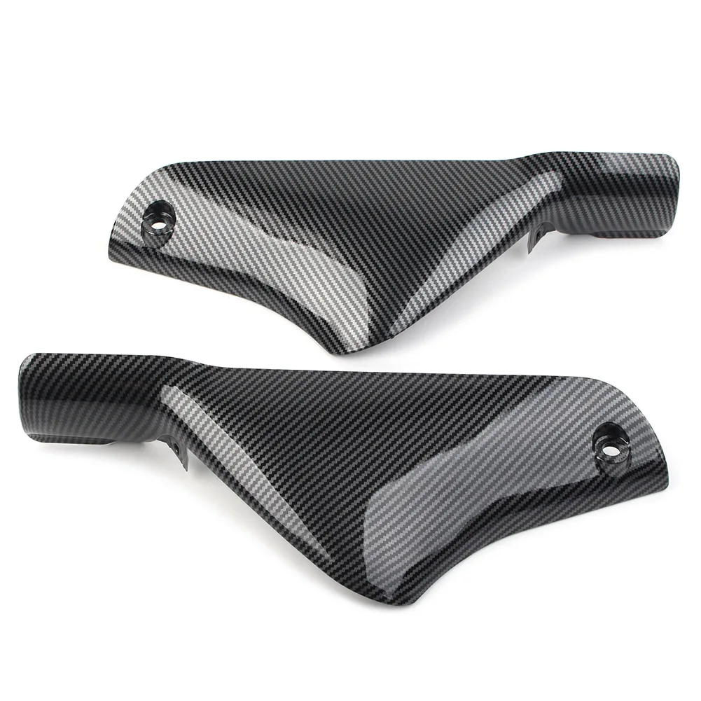 2Pcs Carbon Fiber Color Motorbike Front Fender Fairing Cover For Kawasaki ZX6R ZX-6R 2000 2001 2002 Both Side Protector Guard