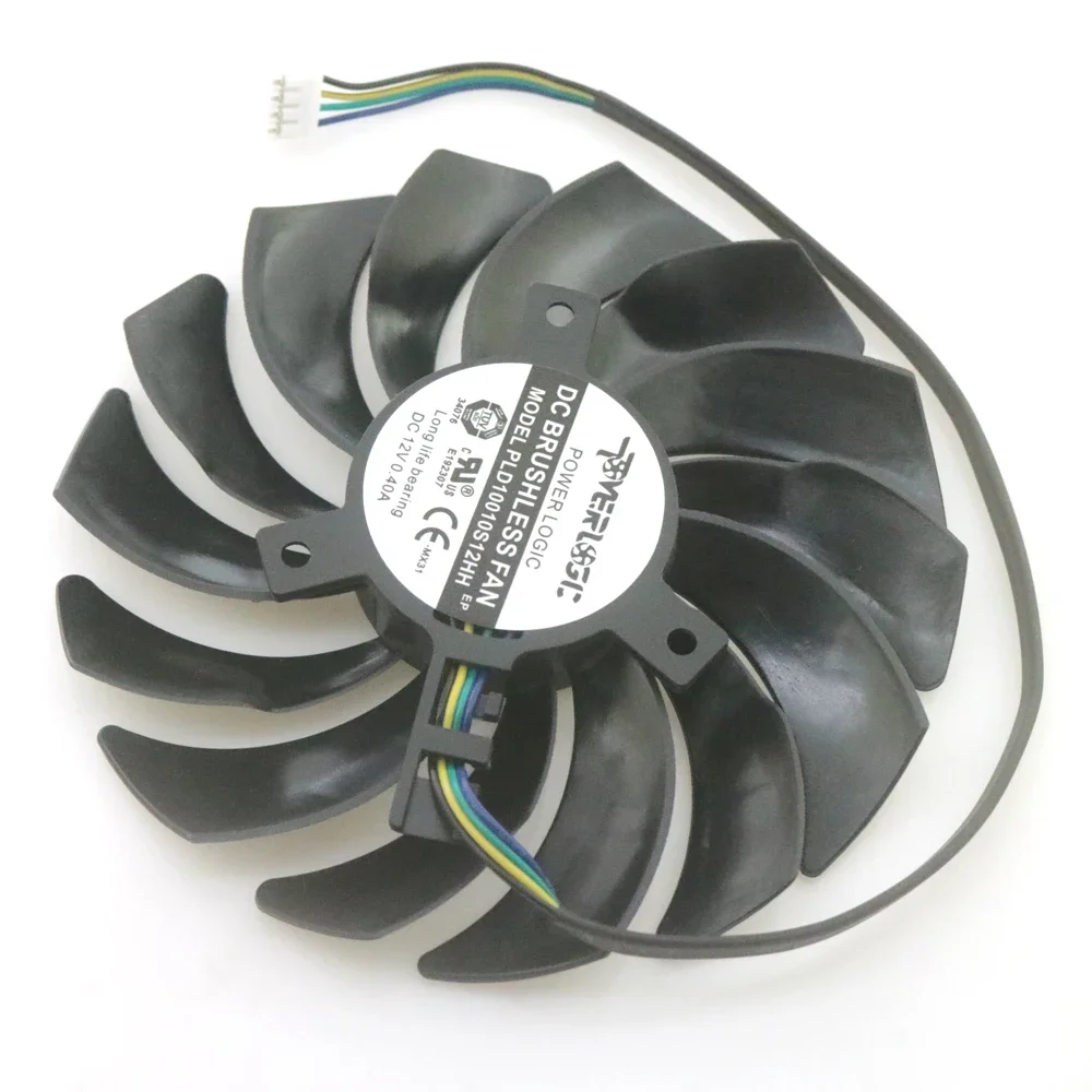PLD10010S12HH PLD10010B12HH 12V 0.40A 4Pin For MSI RX6600XT RX6700XT GAMING X Video Graphics Card Cooler Cooling Fan