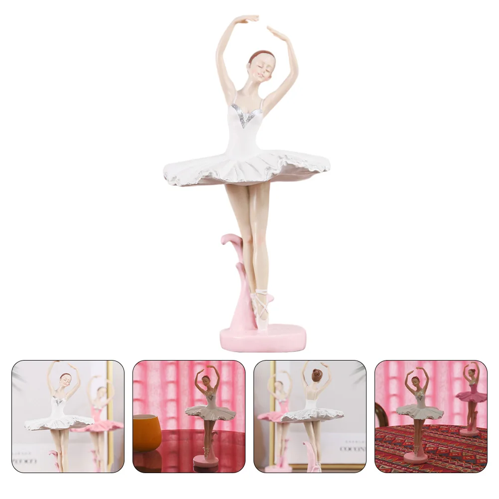 

1Pcs Ballet Girl Decoration Resin Crafts Delicate Stylish Ballerina Ornament Household Home Resin Decorative Elegant Ballet