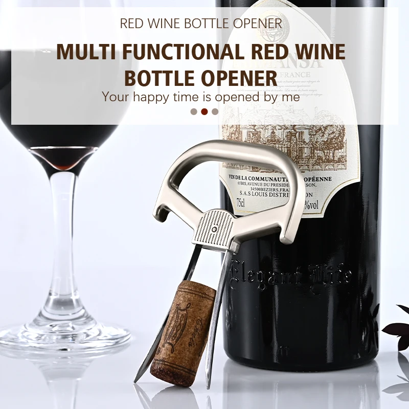 

Wine Bottle Opener AH SO Wine Corkscrew Two-Prong Cork puller Old Vintage Bottle Opener Remove Fragile Wine Corks Bar Tools