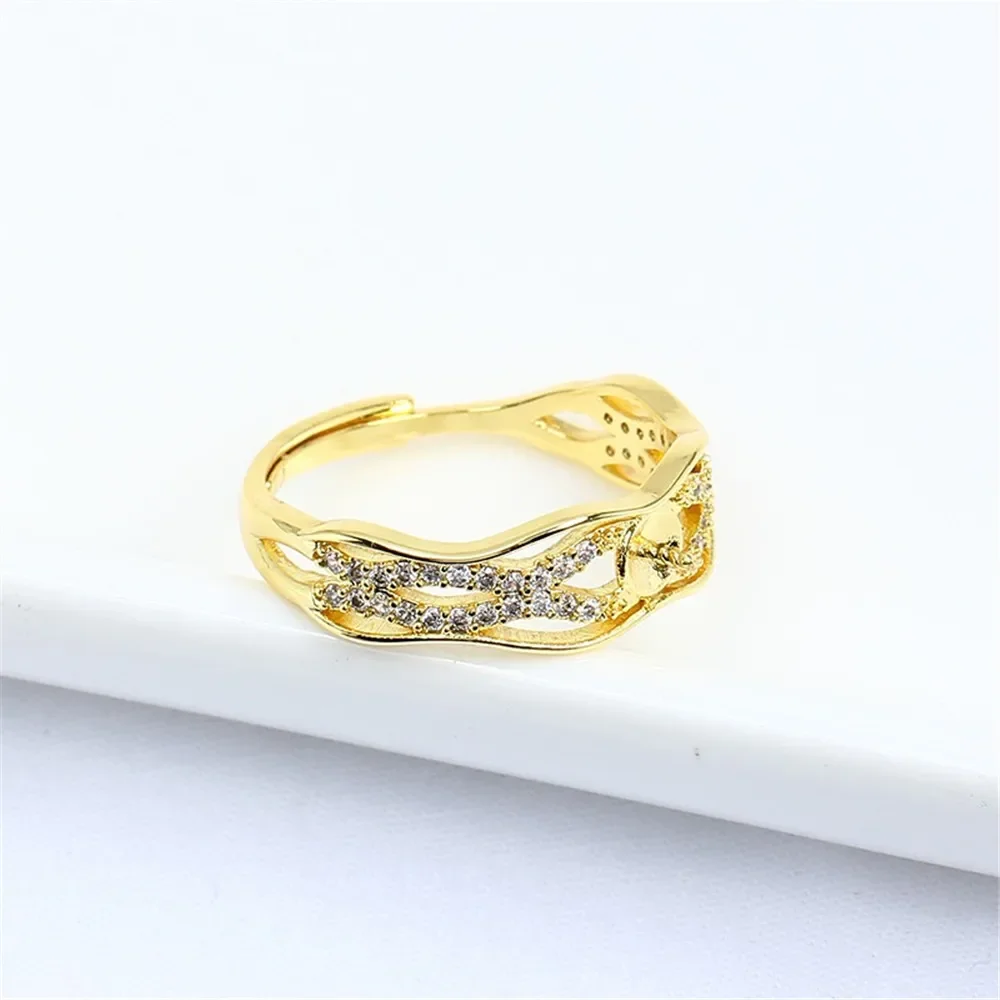 

Adjustable Gold Plated Pearl Ring Settings Findings & Accessories - for Jewelry Making Bulk Wholesale Craft Supplies 7-8mm