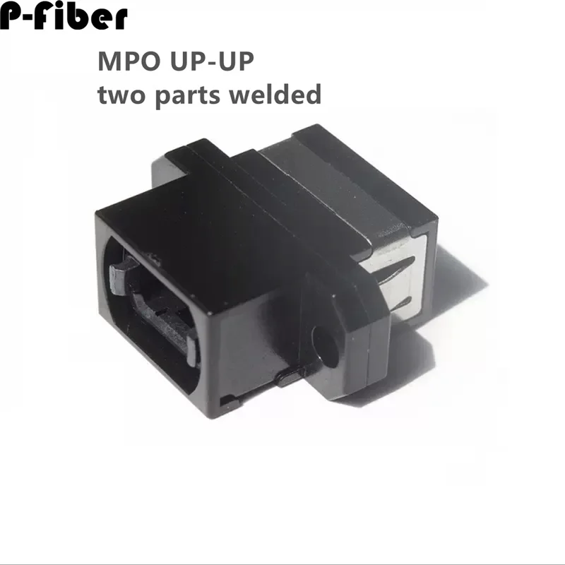 MPO adapter 5pcs UP-UP UP-DOWN singlemode multimode OM3 OM4 MTP optical fiber coupler parallel key flange connector free shippin