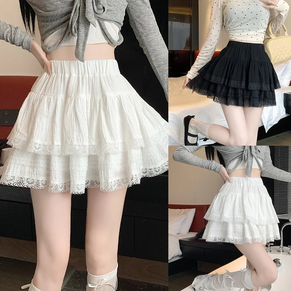 For Casual Events Casual Skirt High Waist Skirt Casual Wear Party Outfits Black Feminine Basic Style Daily Use
