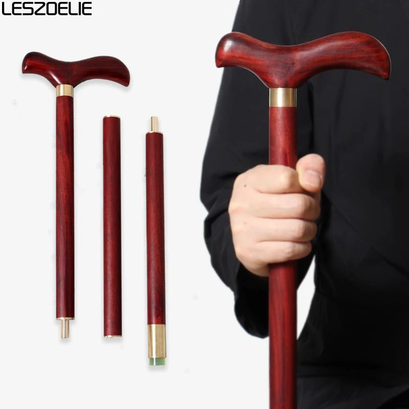 Luxury Red Bird Shaped Handle African Wooden Walking Stick 2.2cm Diameter Slim Fashionable Men's And Elegant Women's Canes