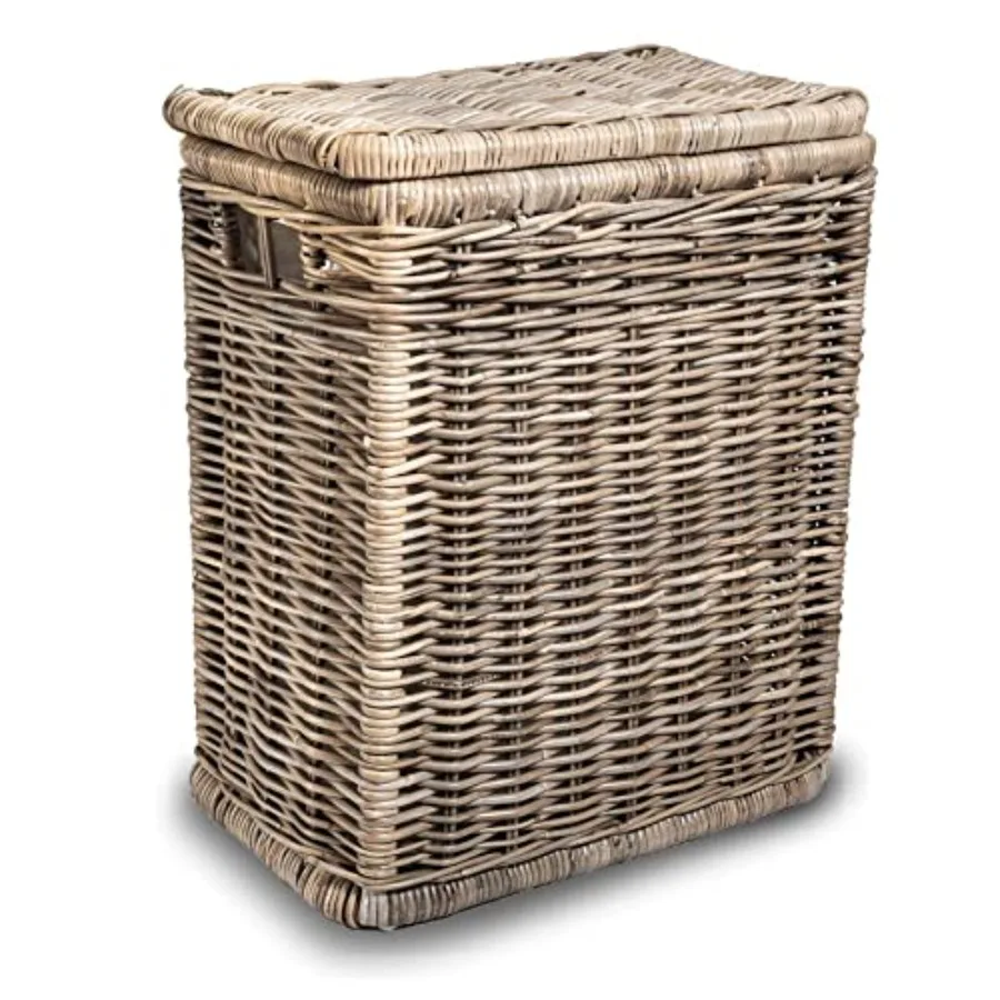 

Narrow Kubu Wicker Rectangular Laundry Hamper, 21 in L x 13 in W x 24 in H