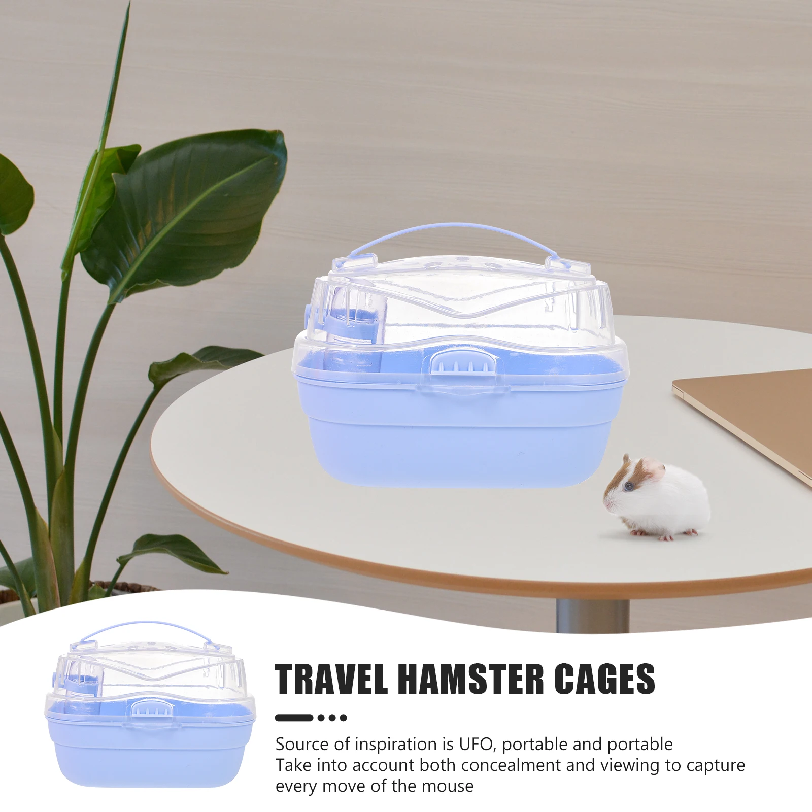 

Handheld Cage Lightweight Pet Hamster Carrier Carrier for Small Animals Hamster Guinea Pig Travel Case Container