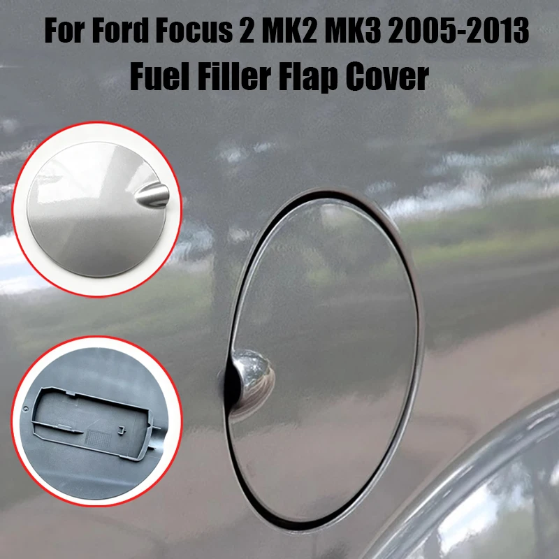 Car Fuel Tank Cap Outside Oil Gas Filler Flap Cover for Ford Focus 2 MK2 MK3 2005-2013 Automobile External Parts