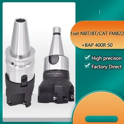 1Set BAP400R 50mm testa di taglio Face Shell End Mill BT40 NBT30 FMB22 CAT40 FMB22 NT40 ISO40 FMB22 portautensili macchina CNC