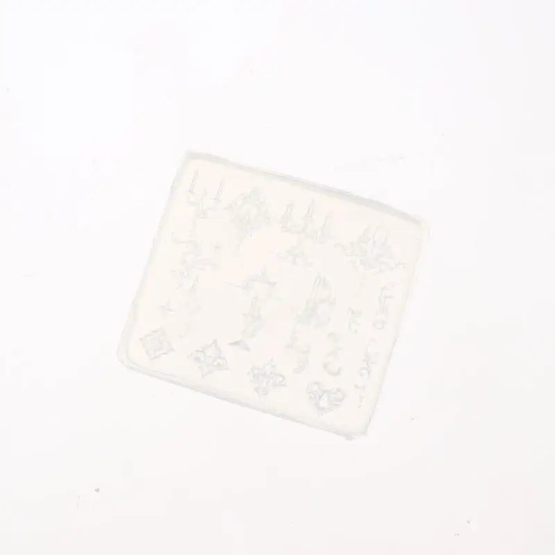 Nagelform Niedlicher Rahmen Dialogbox Stern Herz Schmetterling Kerzenhalter Nagelkunst-Dekorationen Transparente Silikonform für Nagelkunst – Detail 17