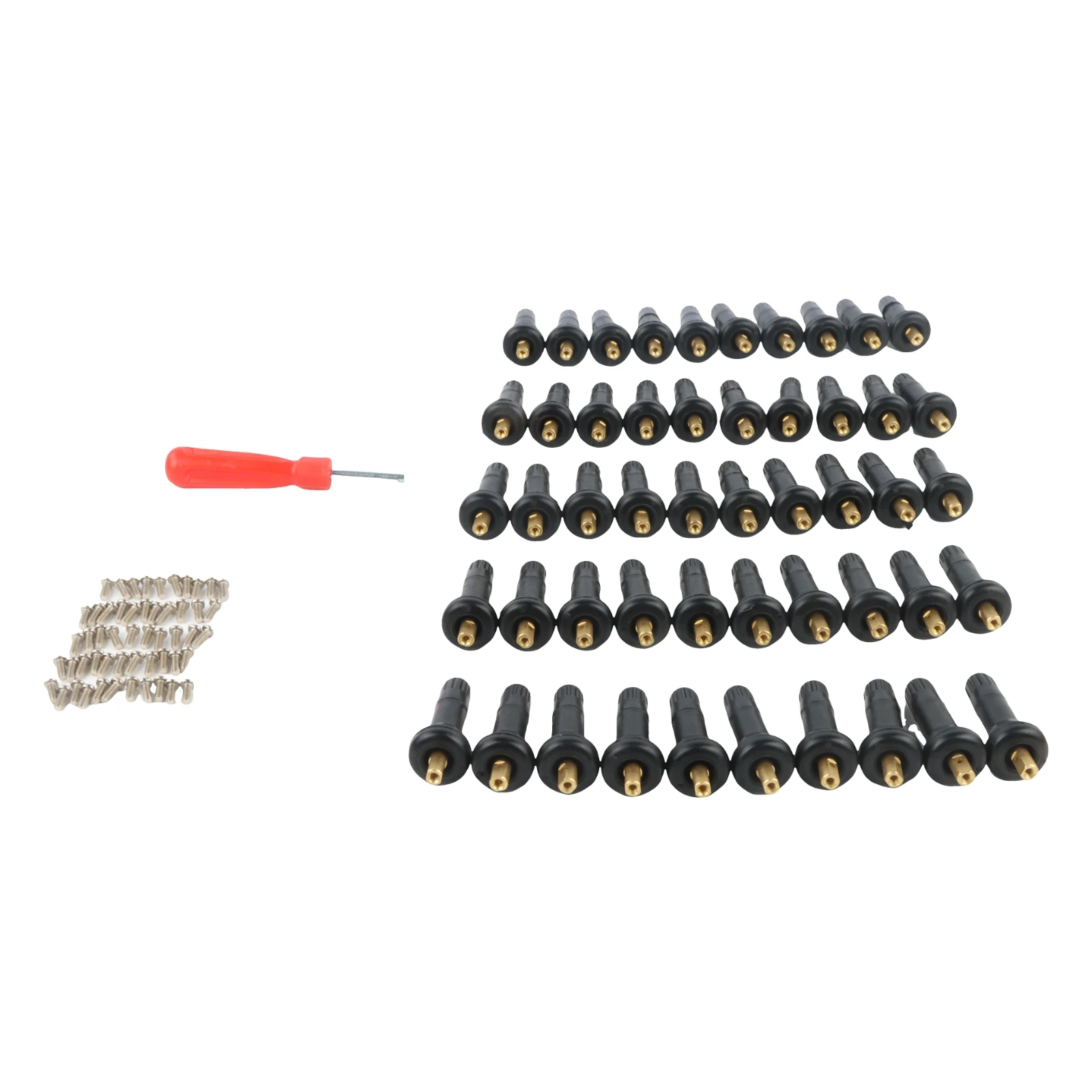 

50PCS TPMS Rubber Snap-In Valve Stems For Various Vehicles OE 20008