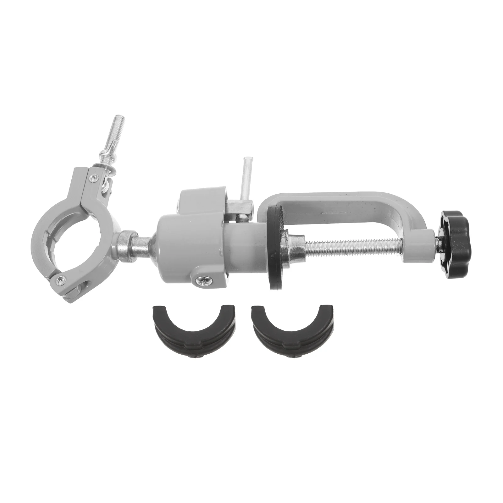 

360 Degree Rotation Aluminum Vise Clamp Electric Drill Stand Heavy Duty Bench Grinder Portable Workbench Accessories Silver