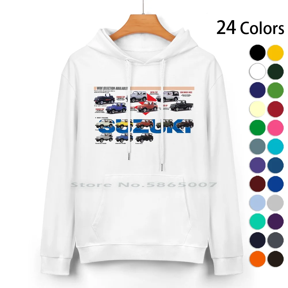 Sierra ( Sj410 / / Jimny ) Pure Cotton Hoodie Sweater 24 Colors Jimny Sj 410 Sj 413 Sierra 4x4 4 Wheel Drive Off Roader Classic