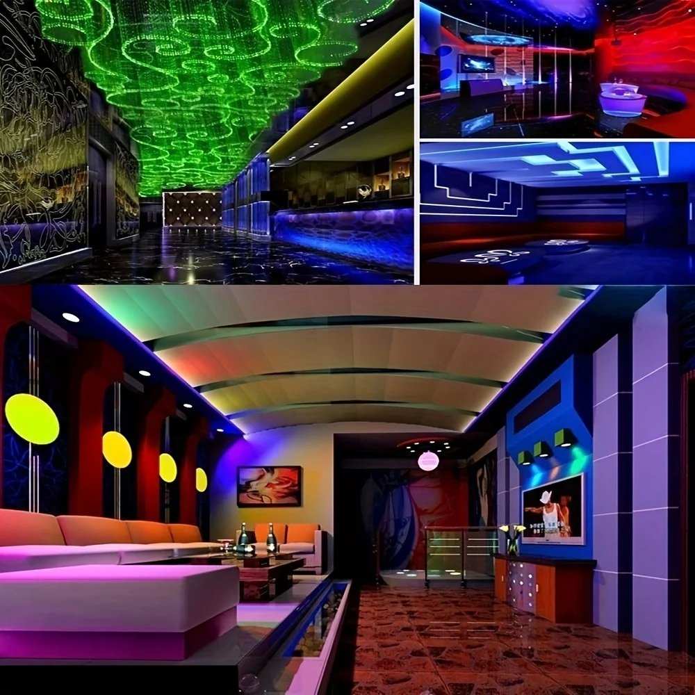 45M LED Strip Light Bluetooth Music Sync TV BackLight RGB Tape 3keys 24keys 44keys Remote Control for Christmas Room Decoration