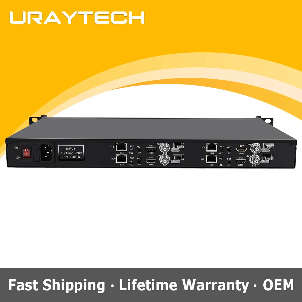 1U Rack 4 Channels …