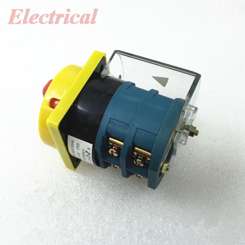 

Комбинированный переключатель питания, 1 шт., 40 А, 50 Гц, 8 клемм, универсальный переключатель «0», выключение питания «1»