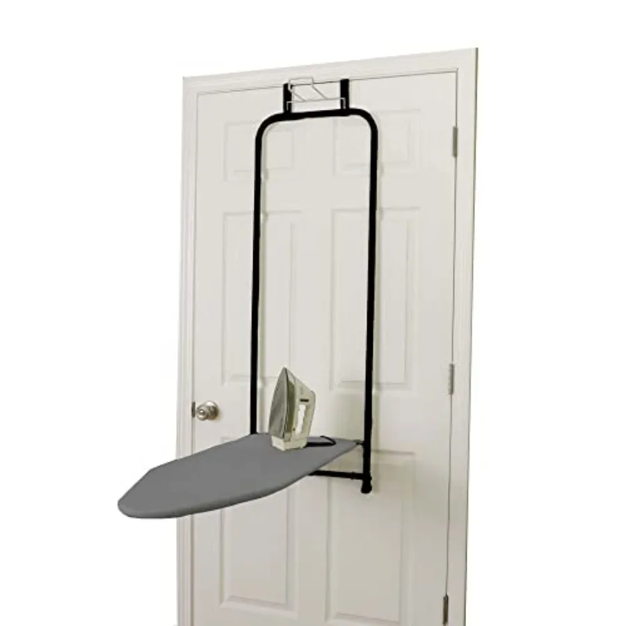 

Over the Door Ironing Board, Self-Closing, Slim and Compact, Perfect for Small Spaces, Includes Padded Board Cover, Matte