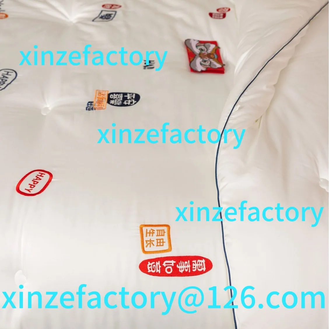 

Customizable Soft Embroidery Thickened Winter Double Household Wedding Quilt