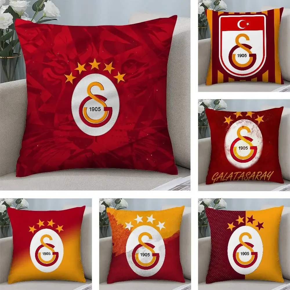 Cool G-Galatasaray 1905s Pillow Case Square Double‑Sided Print Cushion Case For Sofa Home Bedchamber Decor Gift