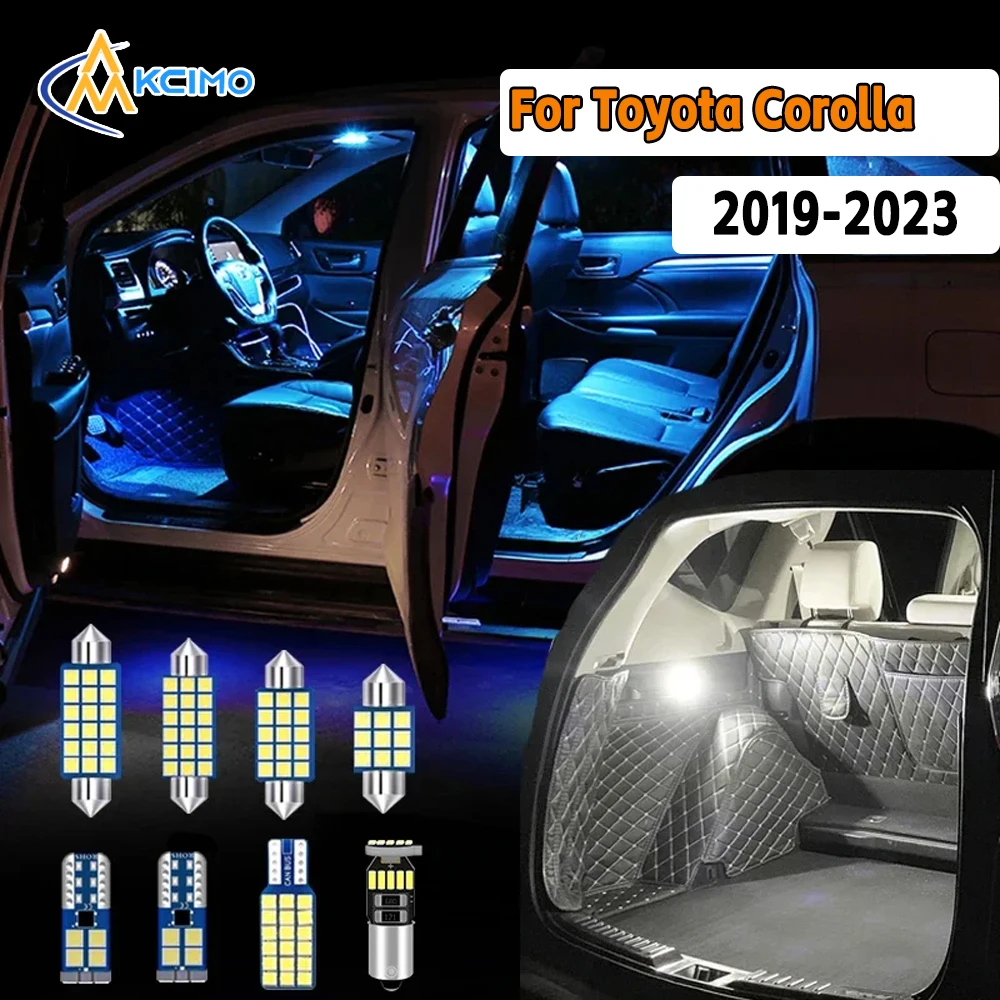

Canbus LED Interior Light Kit For Toyota Corolla 2019-2023 Super Bright Dome Map Door Lights Easy Install Bulbs Set
